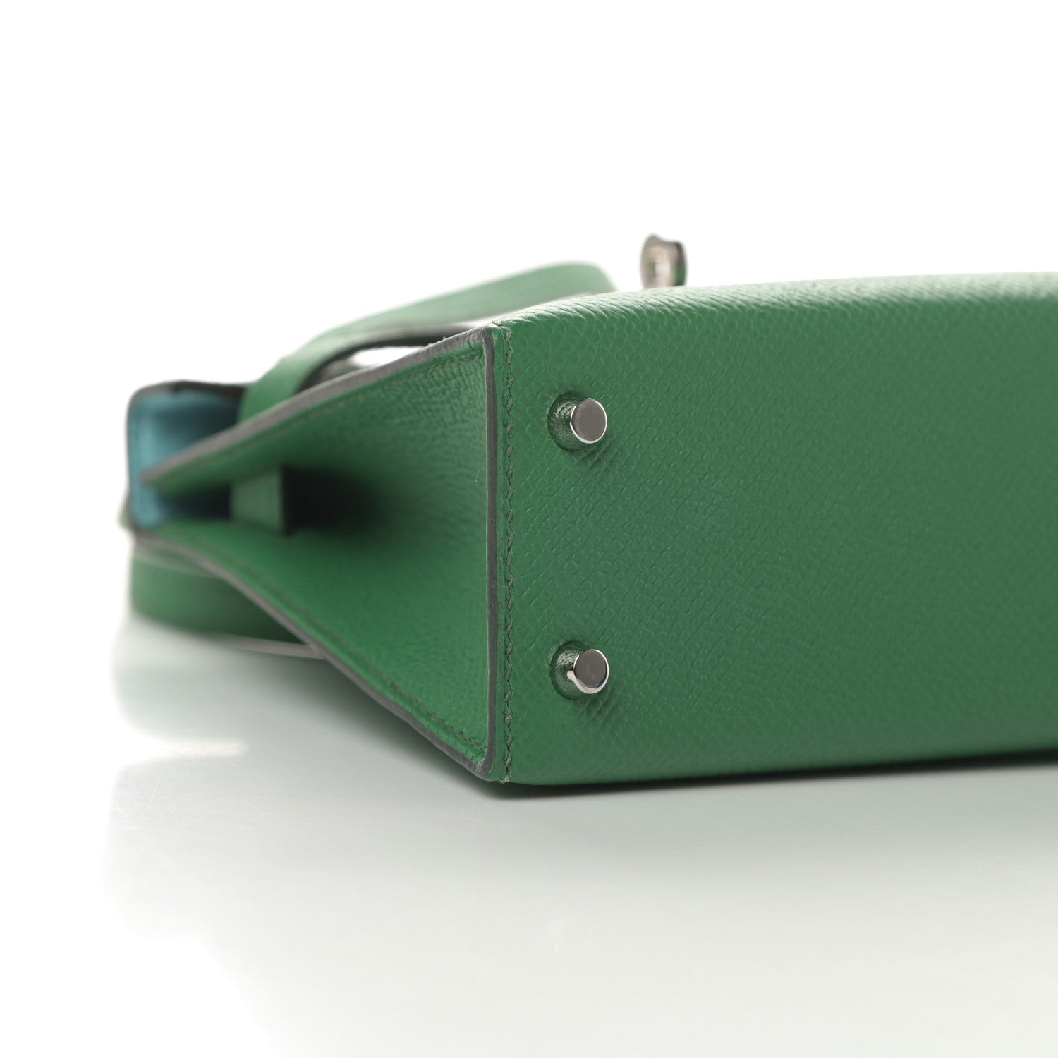 Hermes Epsom Verso Mini Kelly Sellier 20 Cactus Bleu Atoll 9 of 11