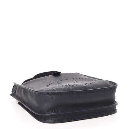 Hermes Taurillon Clemence Evelyne III PM Bleu Nuit 4 of 10