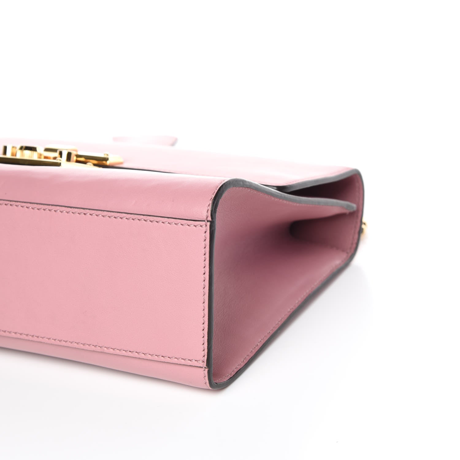 Gucci Moon Calfskin Medium Padlock Shoulder Bag Carmine Rose 9 of 10