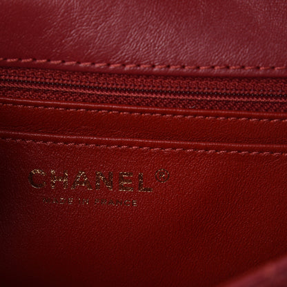 Chanel Aged Calfskin Quilted 2.55 Reissue Mini Flap Red 6 of 10