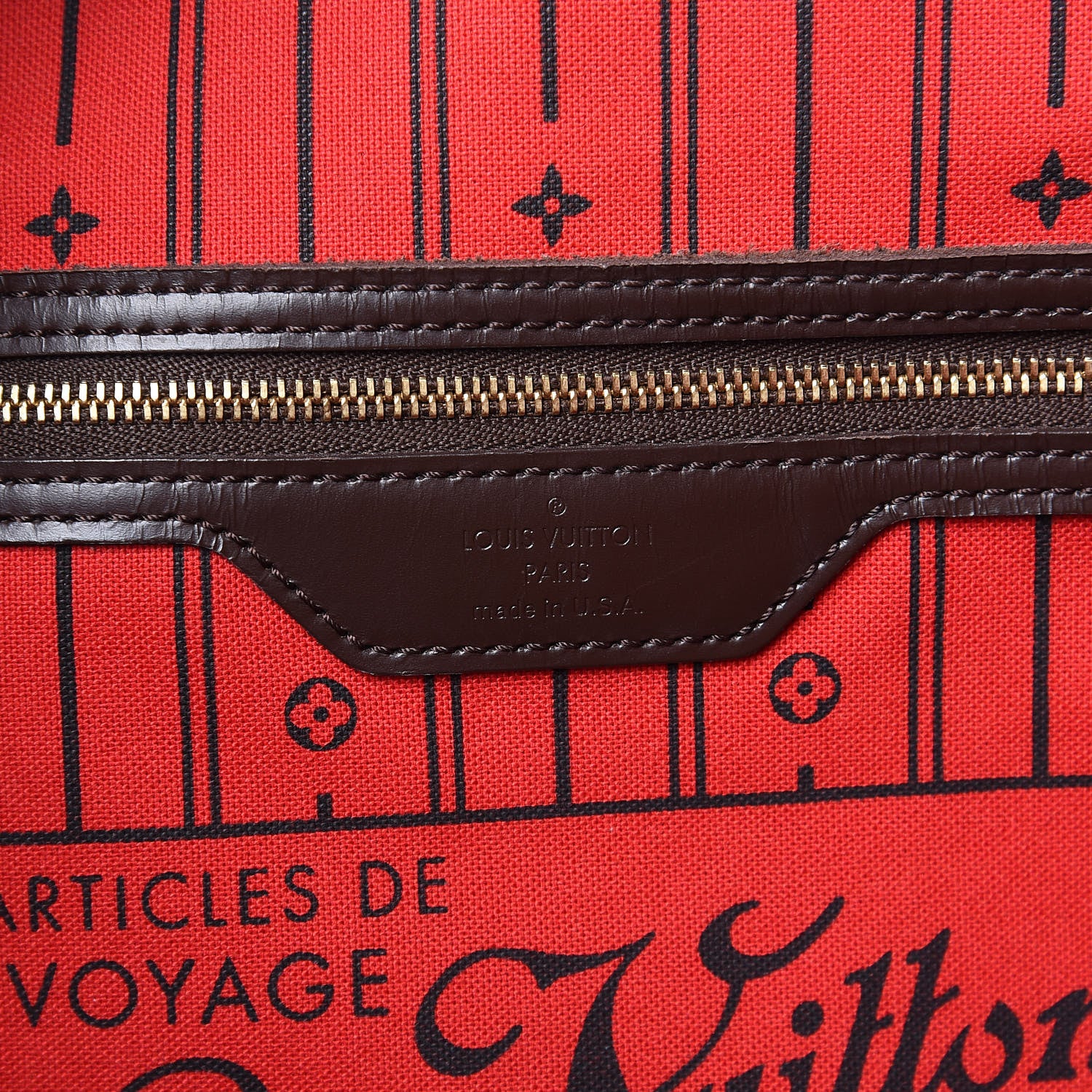 Louis Vuitton Damier Ebene Neverfull MM 6 of 15
