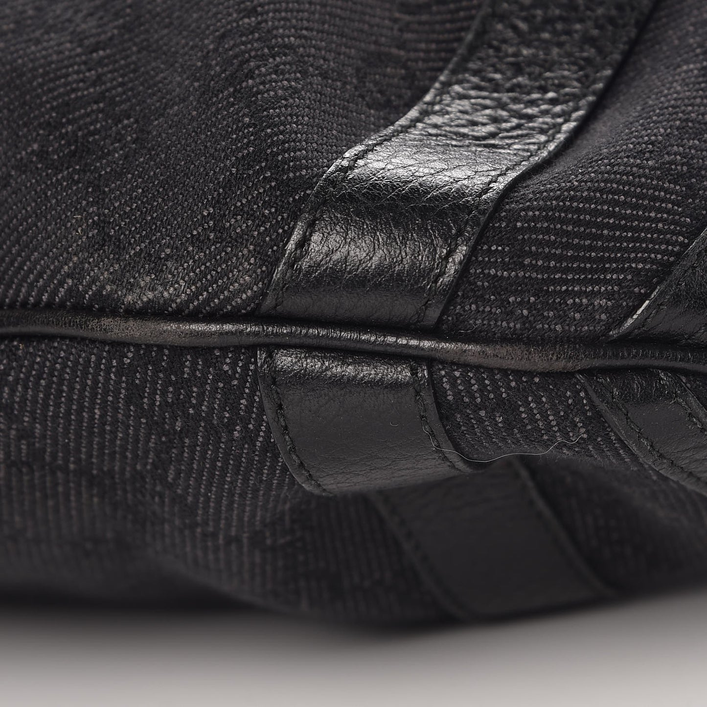 Nylon Monogram Medium Abbey Convertible Tote Black