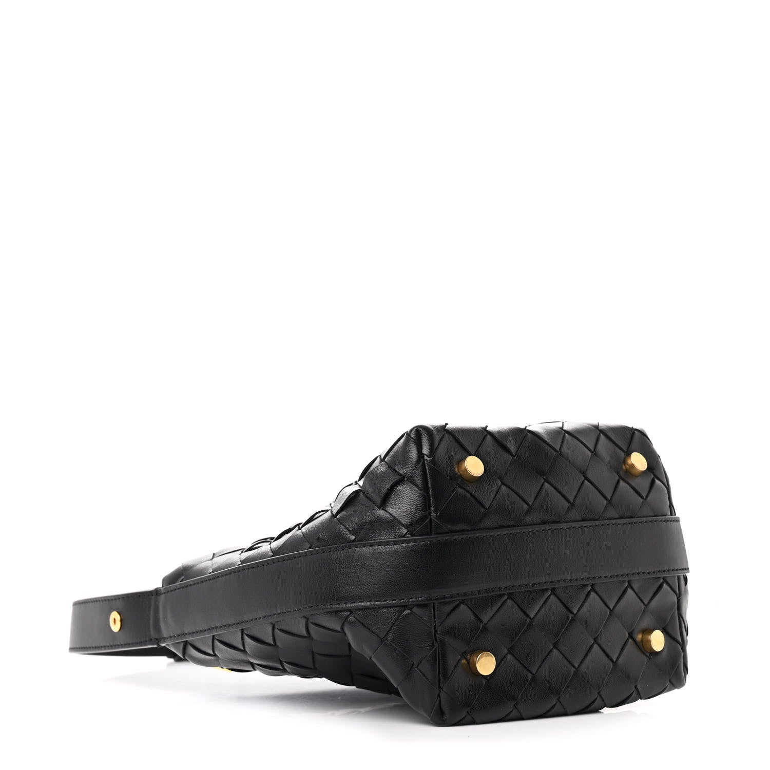Bottega Veneta Calfskin Nappa Intrecciato Candy Wallace Black 4 of 10