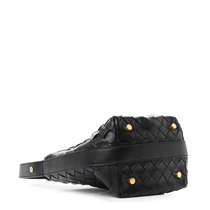 Bottega Veneta Calfskin Nappa Intrecciato Candy Wallace Black 4 of 10