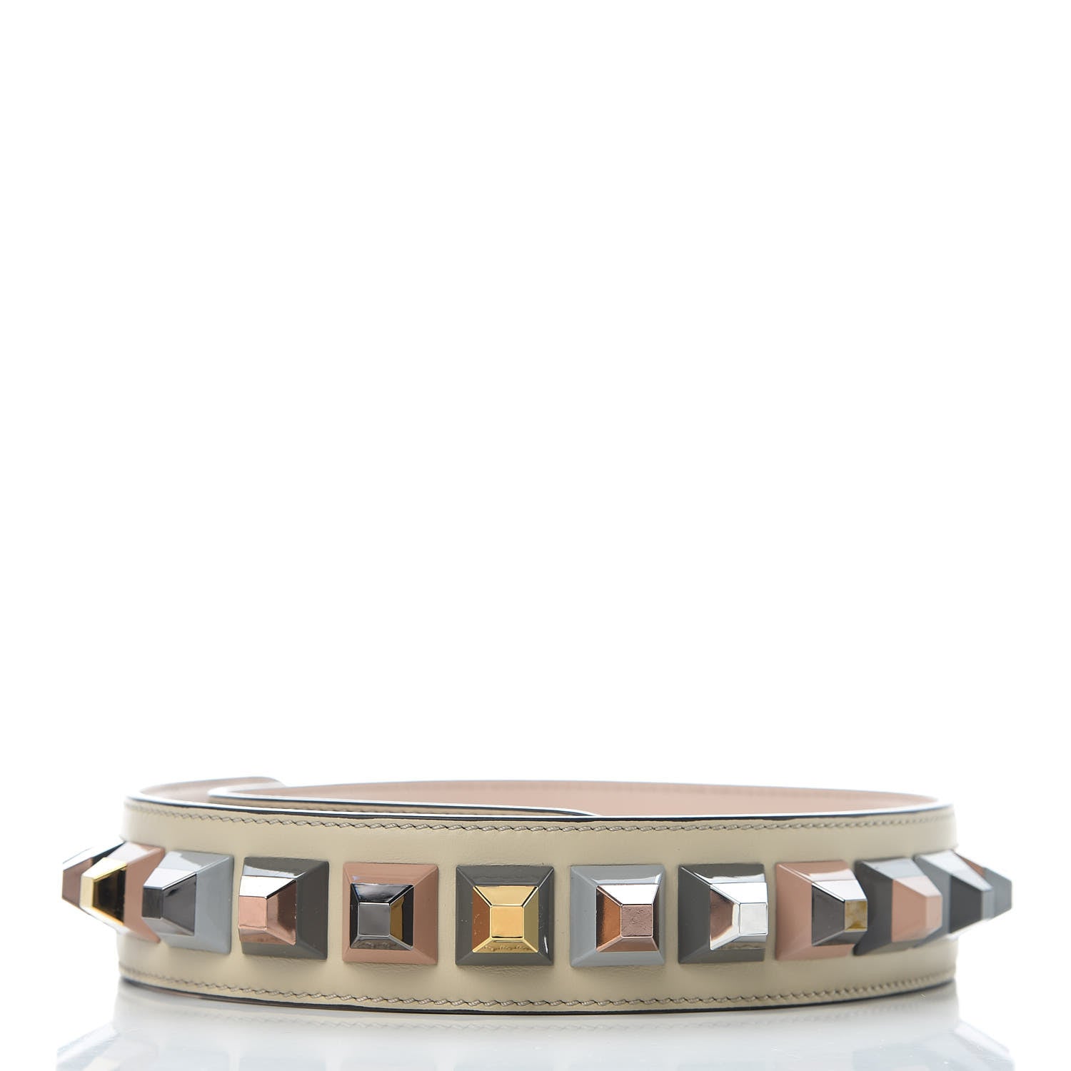 Fendi Calfskin Studded Strap You Rose Gold Gold Silver 2 of 6