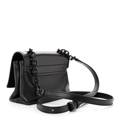 Off-White Calfskin Diag Small Binder Clip Crossbody Black 3 of 11