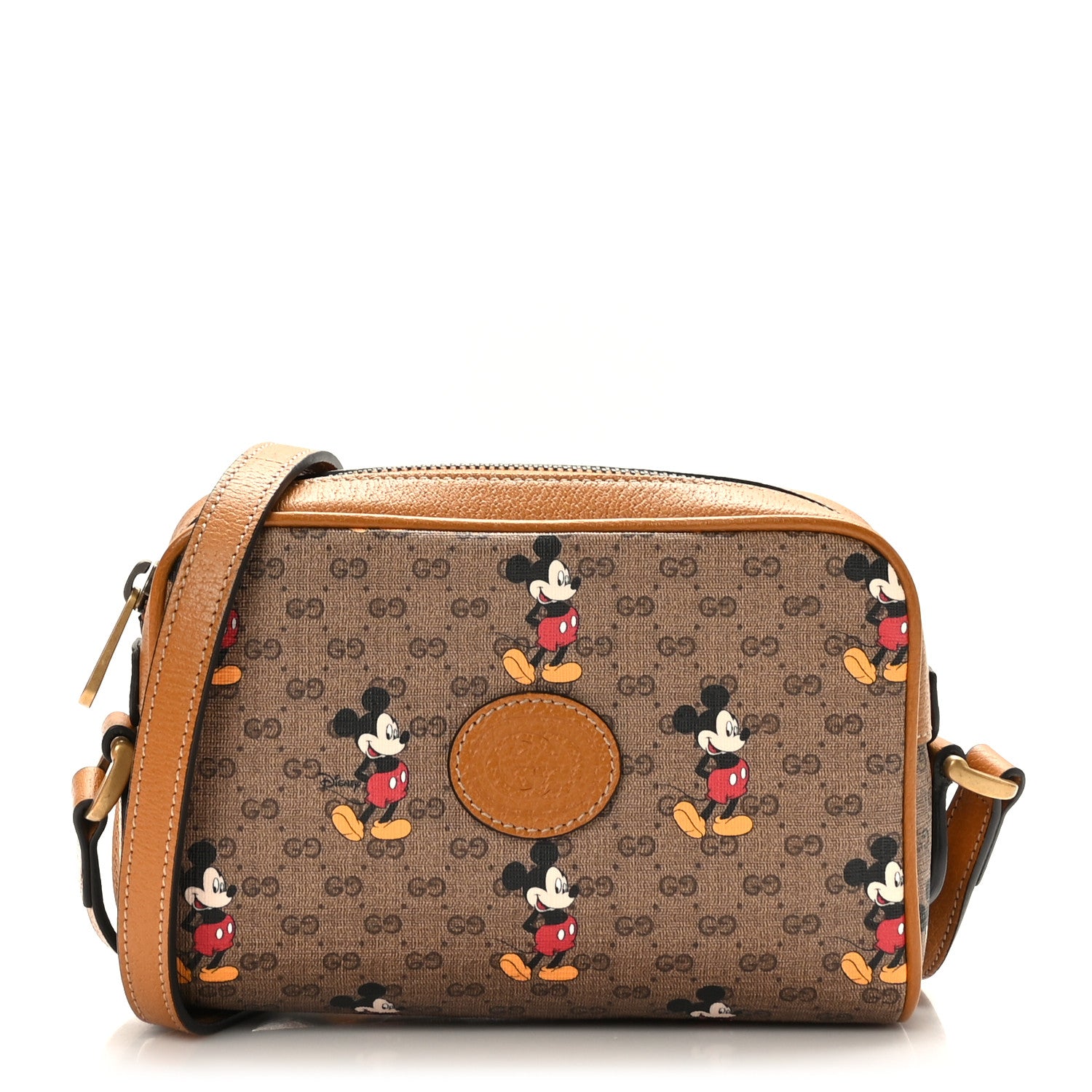 Gucci X DISNEY Mini Vintage GG Supreme Monogram Mickey Mouse Shoulder Bag Beige Vintage Sun Oil 1 of 10