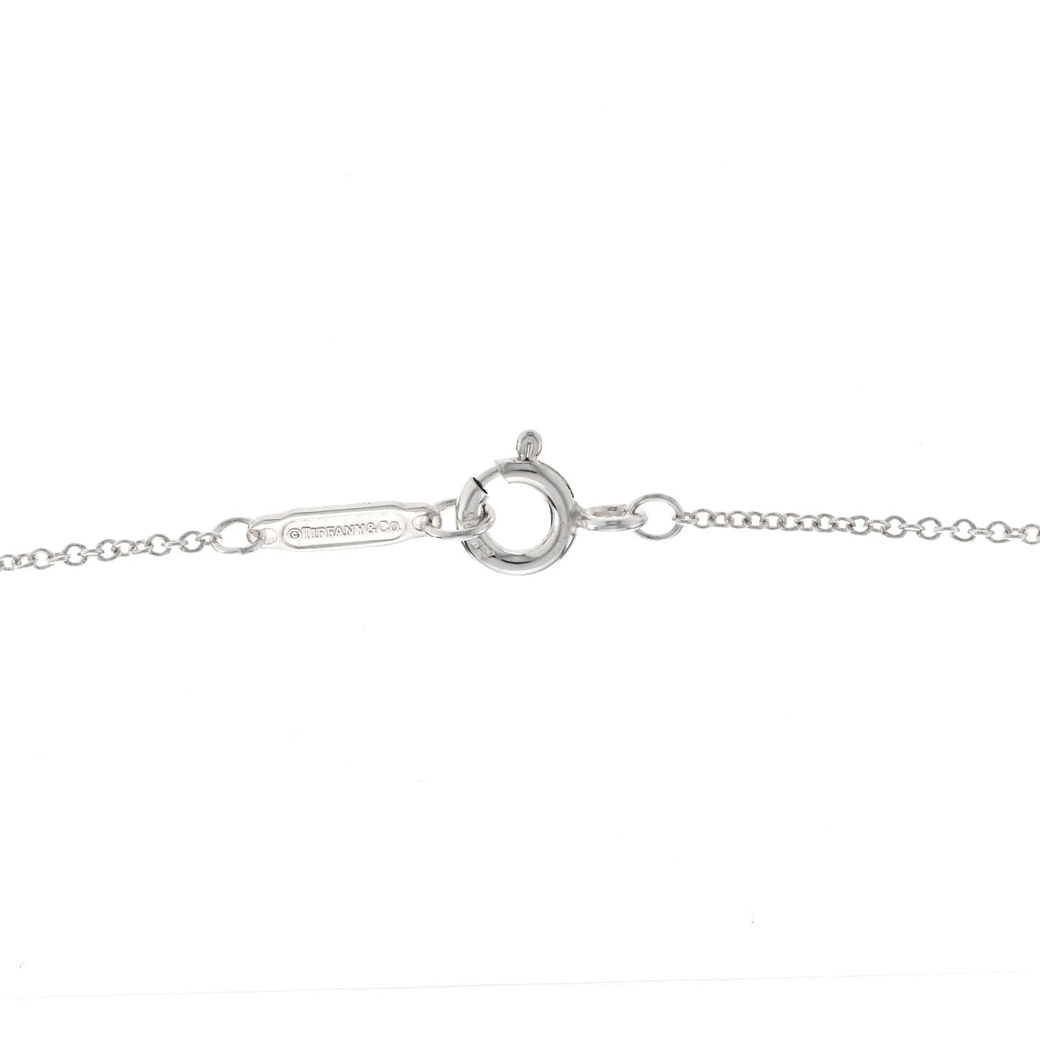 Tiffany Sterling Silver 1837 Circle Pendant Necklace 4 of 5