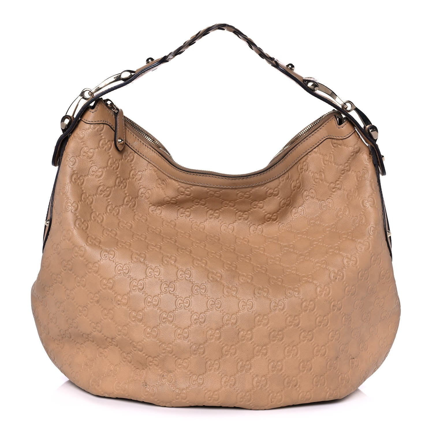 Gucci Guccissima Medium Pelham Hobo Beige 1 of 15