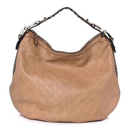 Gucci Guccissima Medium Pelham Hobo Beige 1 of 15