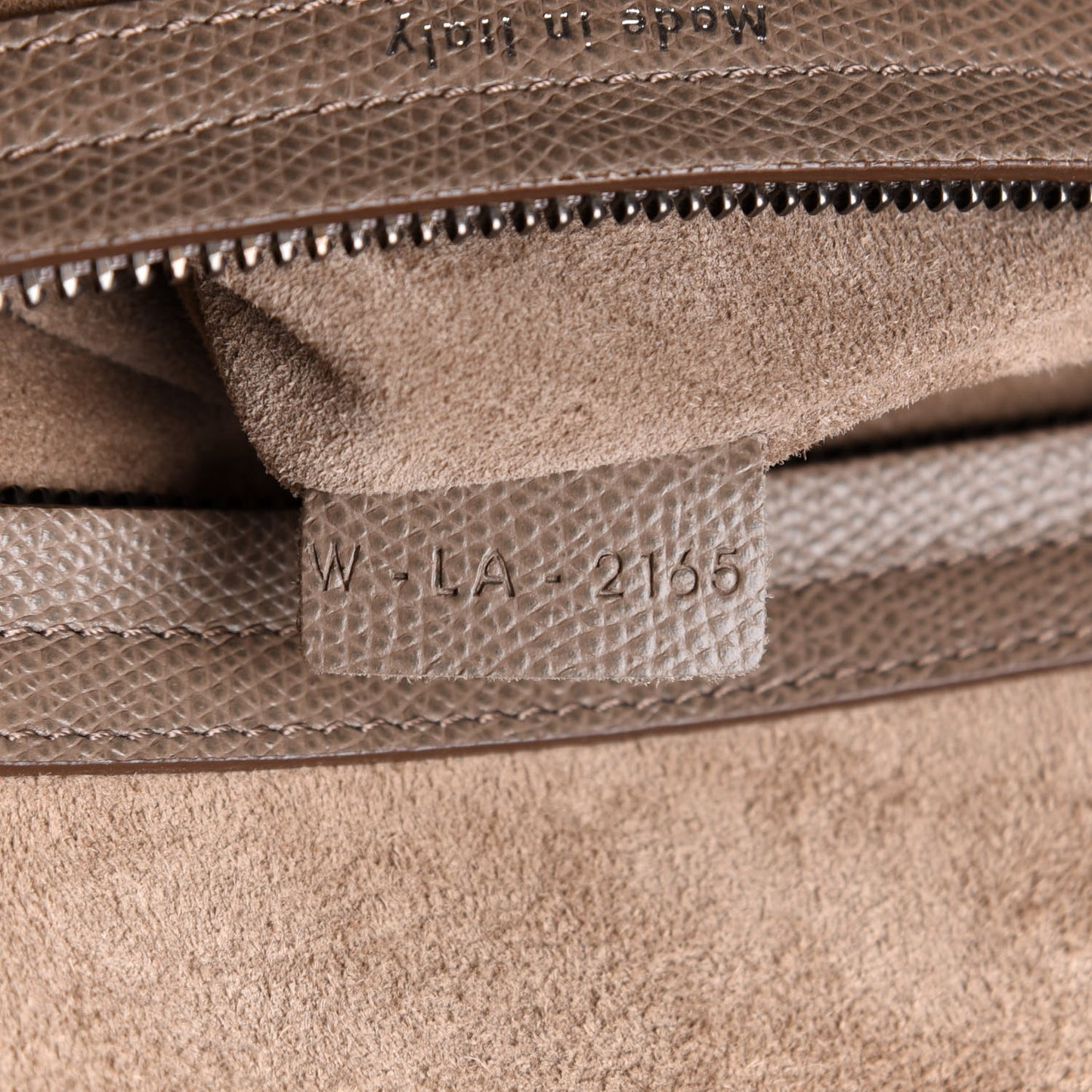 Grained Calfskin Medium Phantom Luggage Taupe