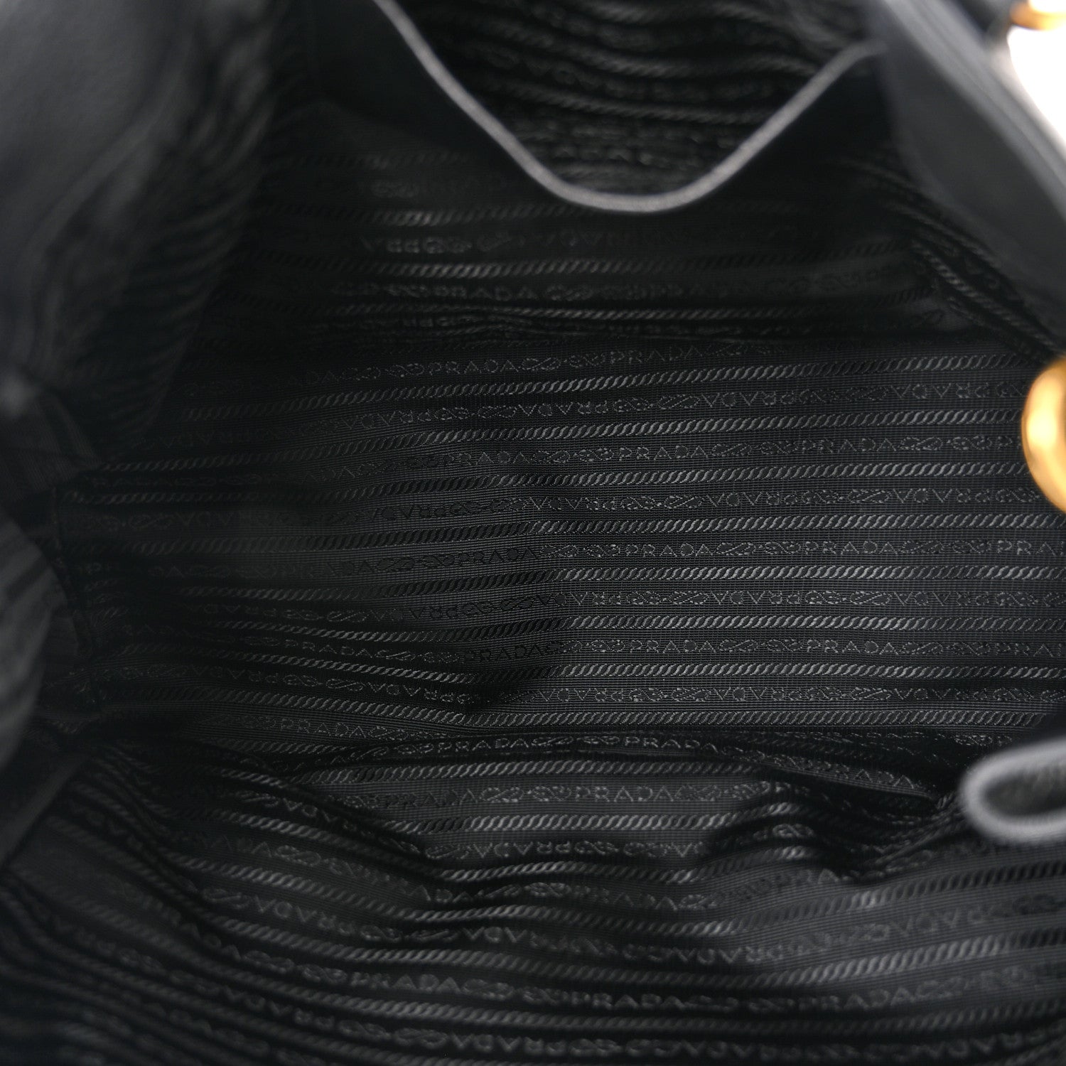 Prada Vitello Daino Tote Black 4 of 10