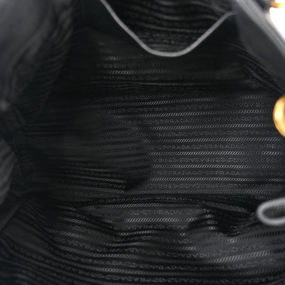 Prada Vitello Daino Tote Black 4 of 10
