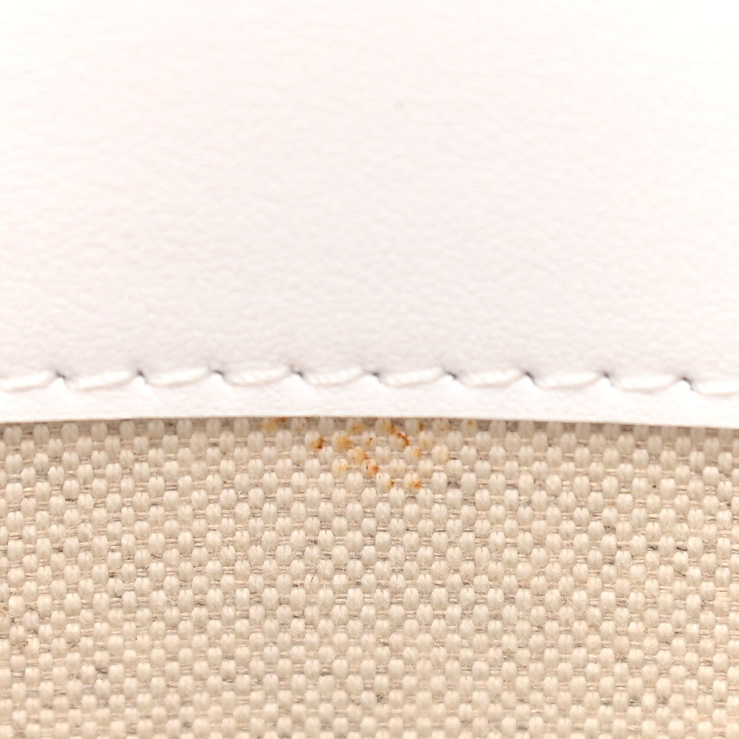 Monogram Canvas Smooth Calfskin Medium Pocket Bag White Beige