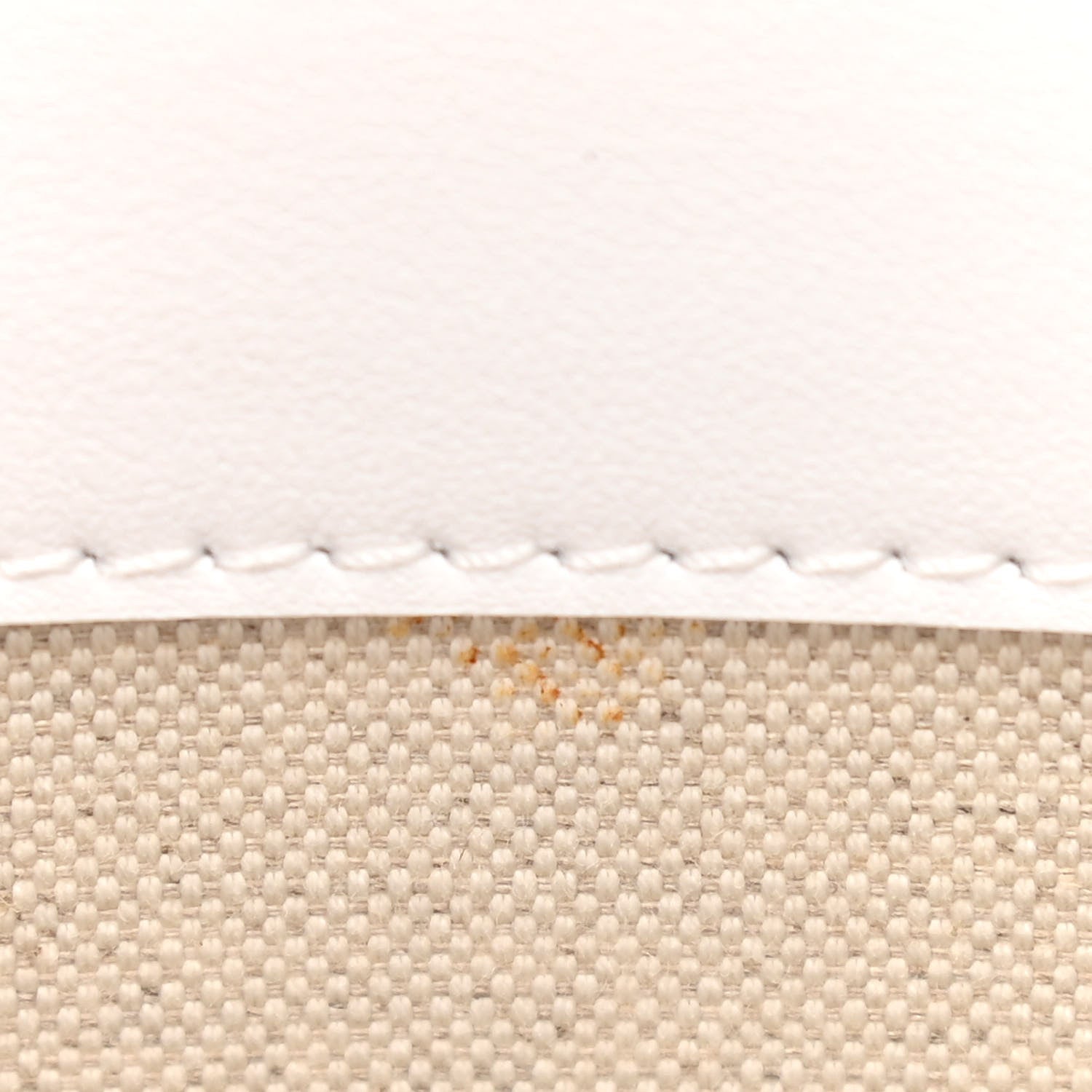 Burberry Monogram Canvas Smooth Calfskin Medium Pocket Bag White Beige 10 of 10