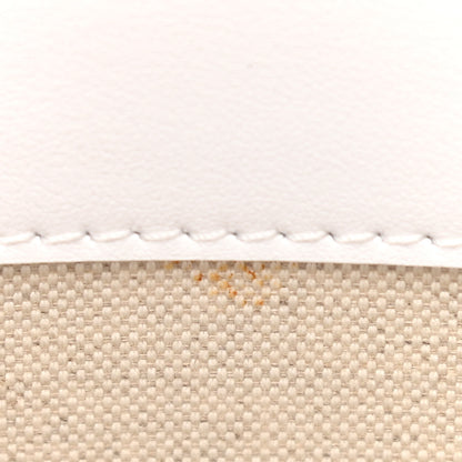 Burberry Monogram Canvas Smooth Calfskin Medium Pocket Bag White Beige 10 of 10