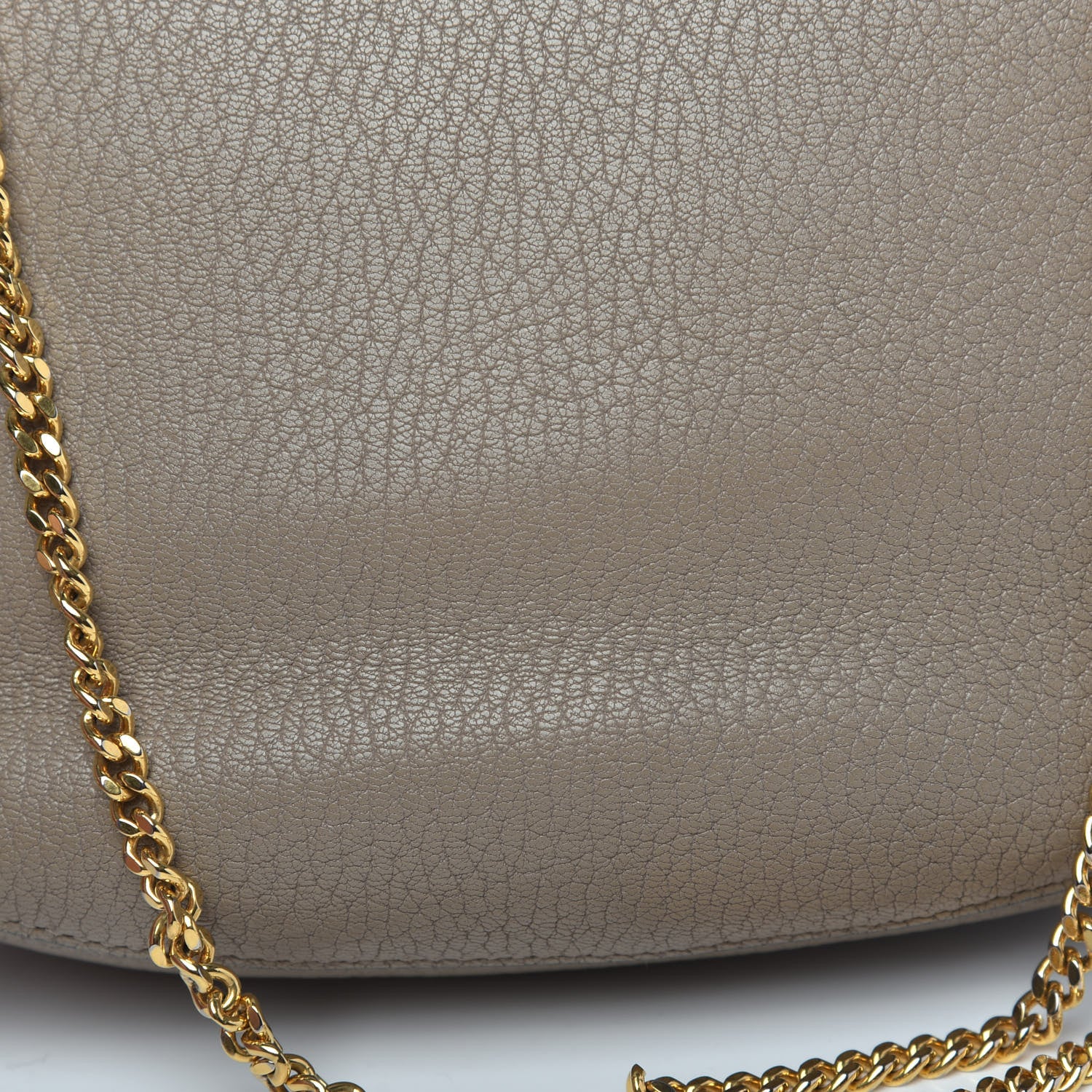 Chloe Grained Lambskin Drew Shoulder Bag Motty Grey 13 of 14