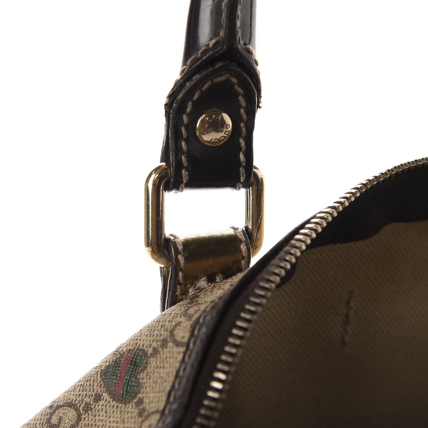 GG Plus Monogram Hearts Medium Joy Boston Dark Brown