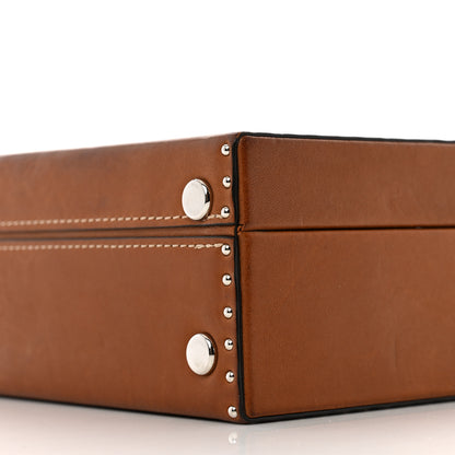 Moynat Barenia Little Suitcase Tan 9 of 11