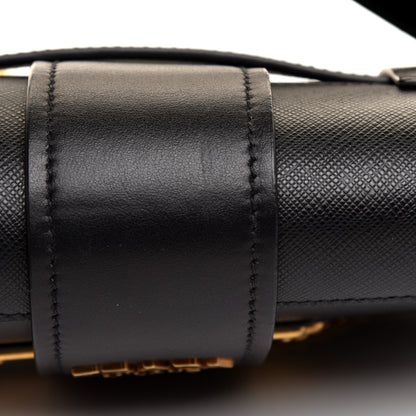 Prada Saffiano City Calf Cahier Belt Bag Black 12 of 12
