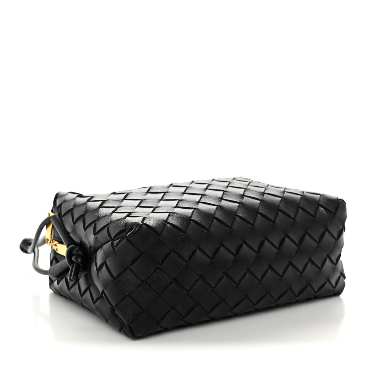 Nappa Intrecciato Small Loop Camera Bag Black