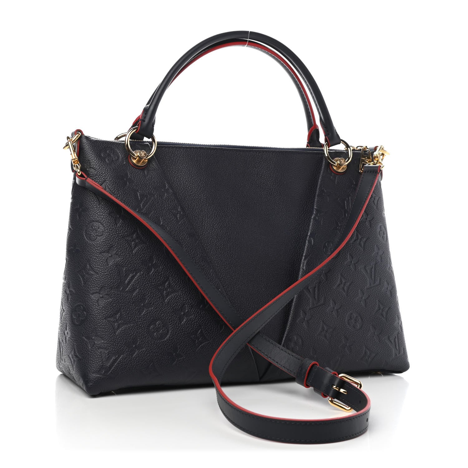 Louis Vuitton Empreinte V Tote MM Marine Rouge 3 of 9
