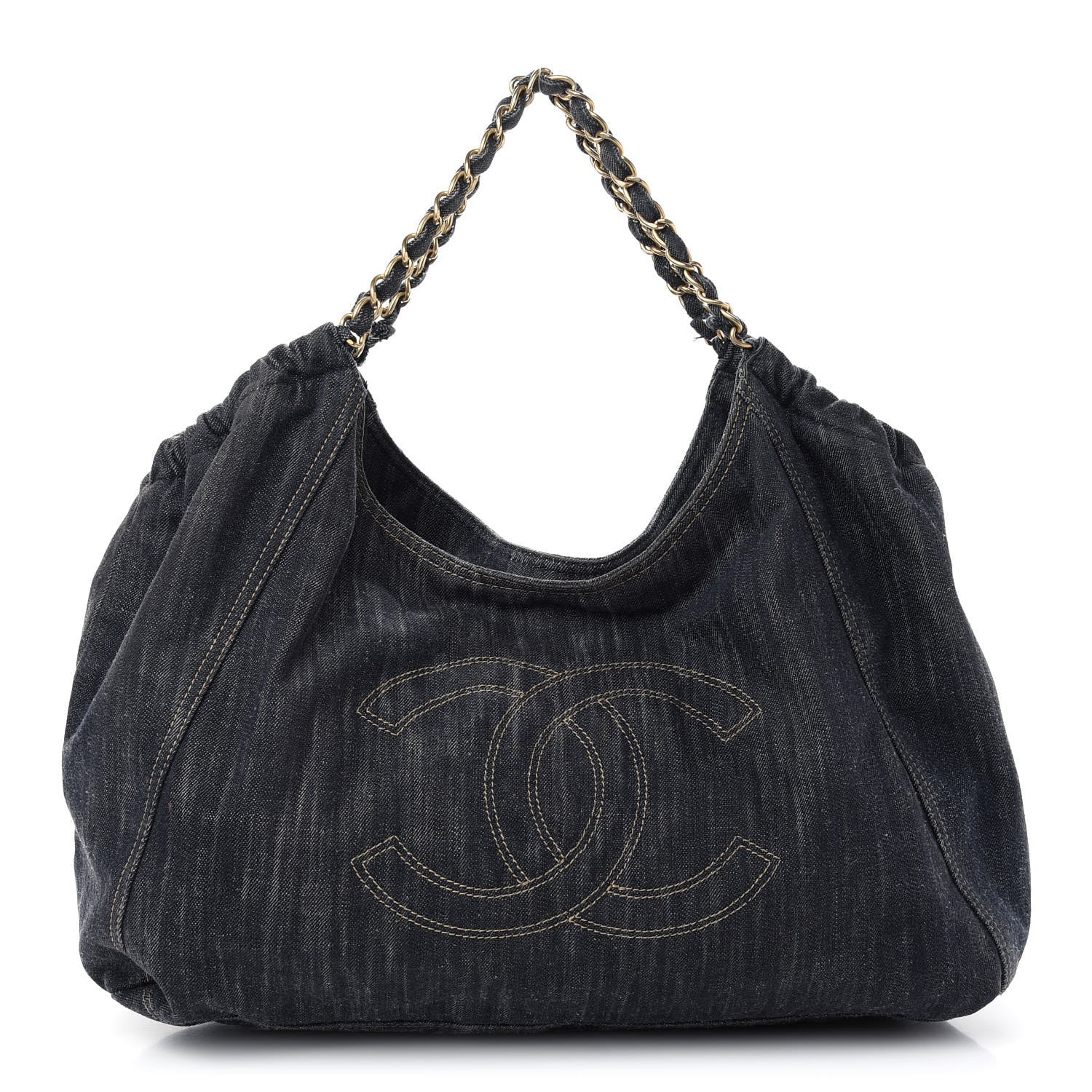 Chanel Denim XL Coco Cabas Tote Dark Blue 1 of 10