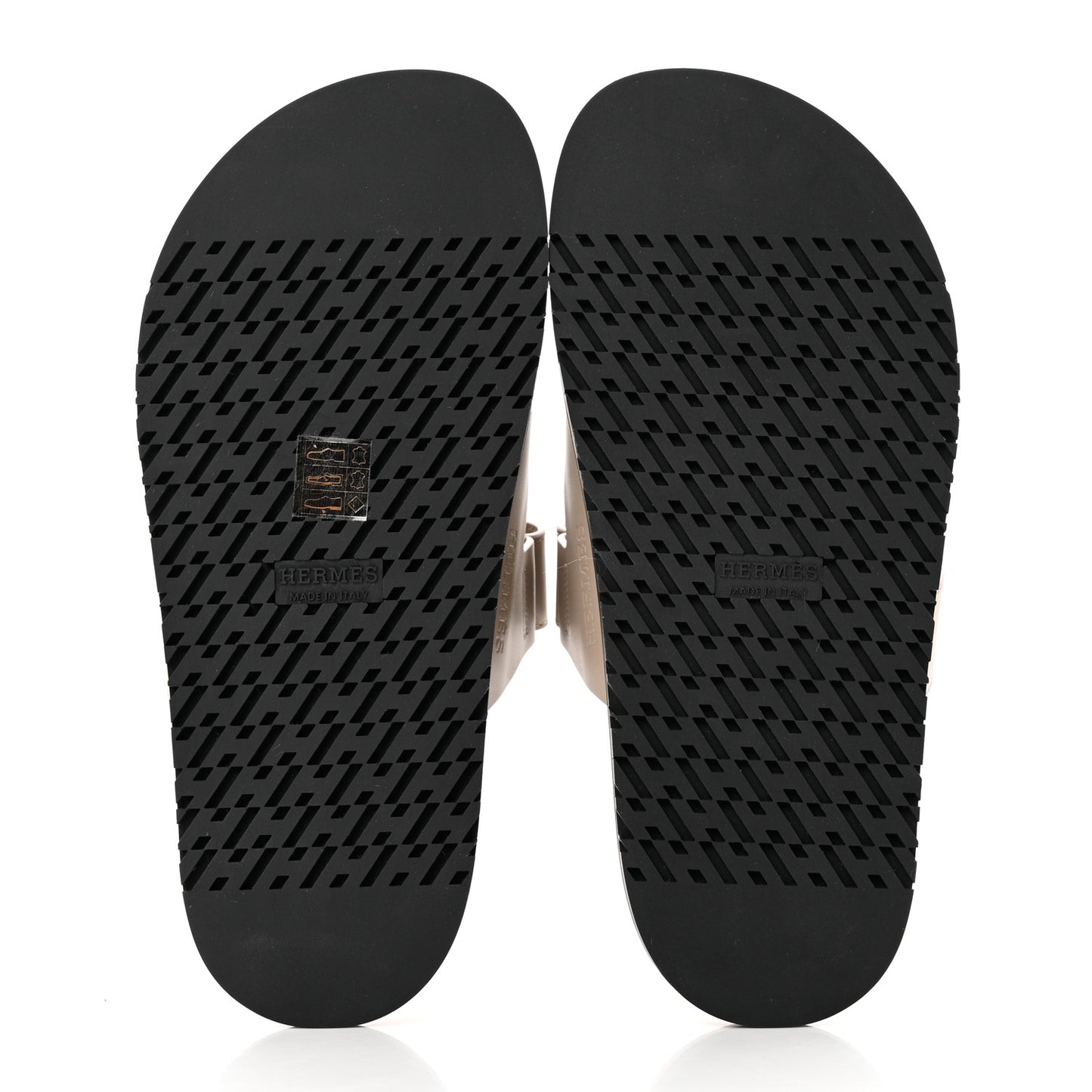 Calfskin Womens Chypre Sandals 36 Beige Mastic