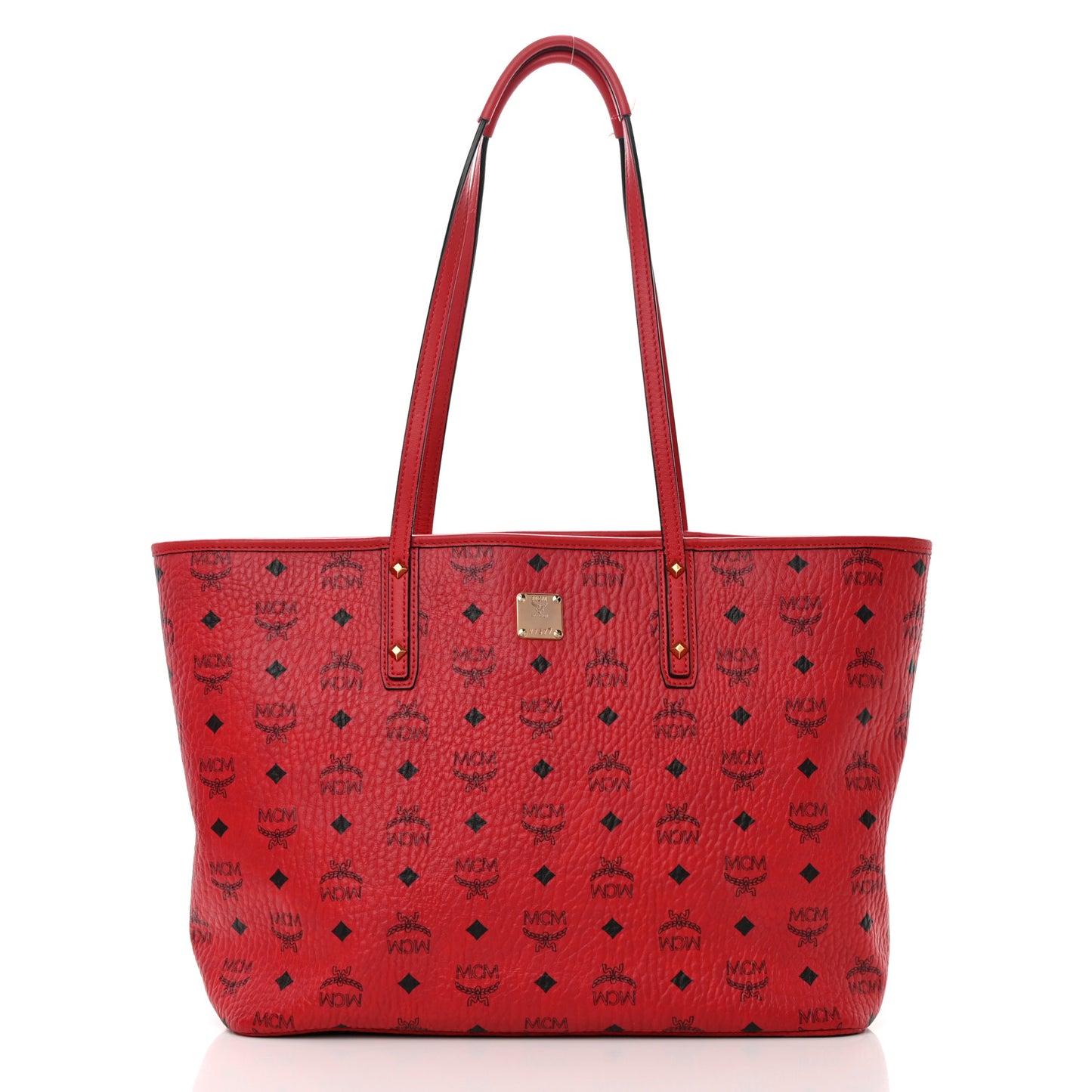 Visetos Medium Anya Shopper Tote Ruby Red