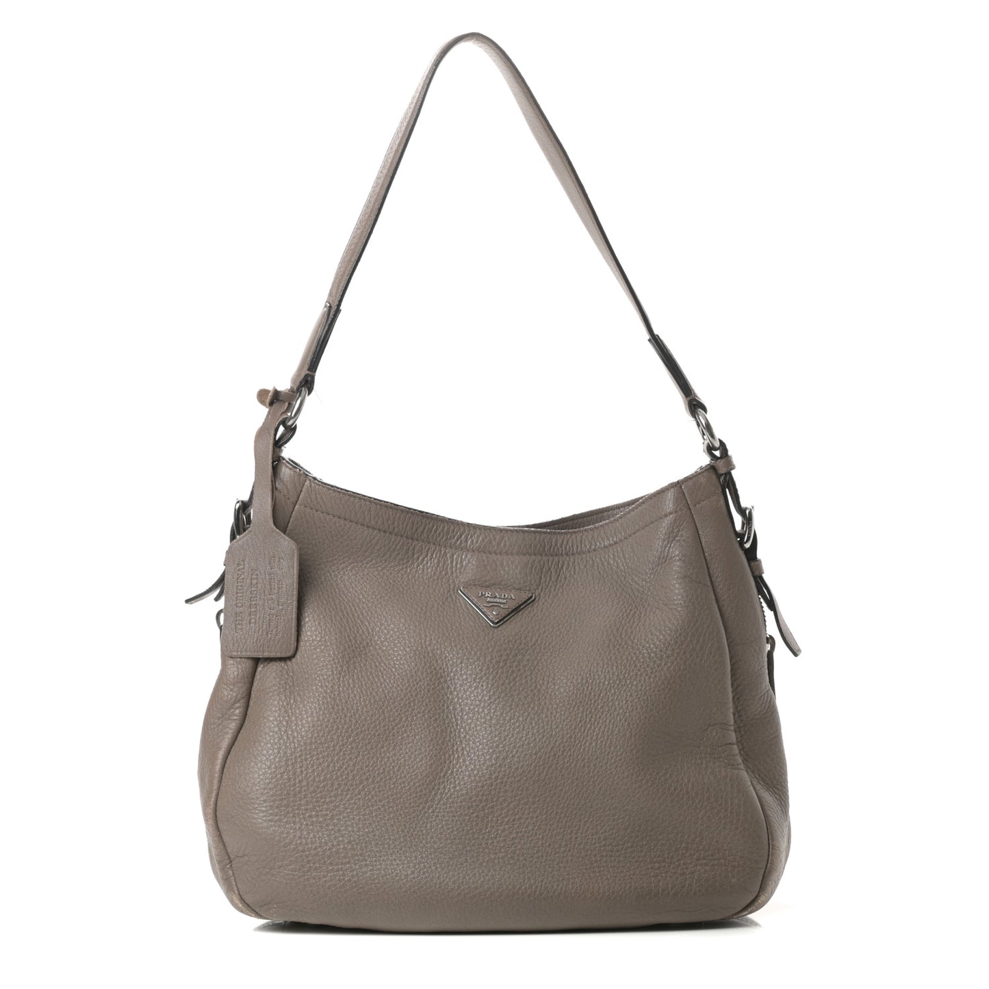Vitello Daino Shoulder Bag Argilla