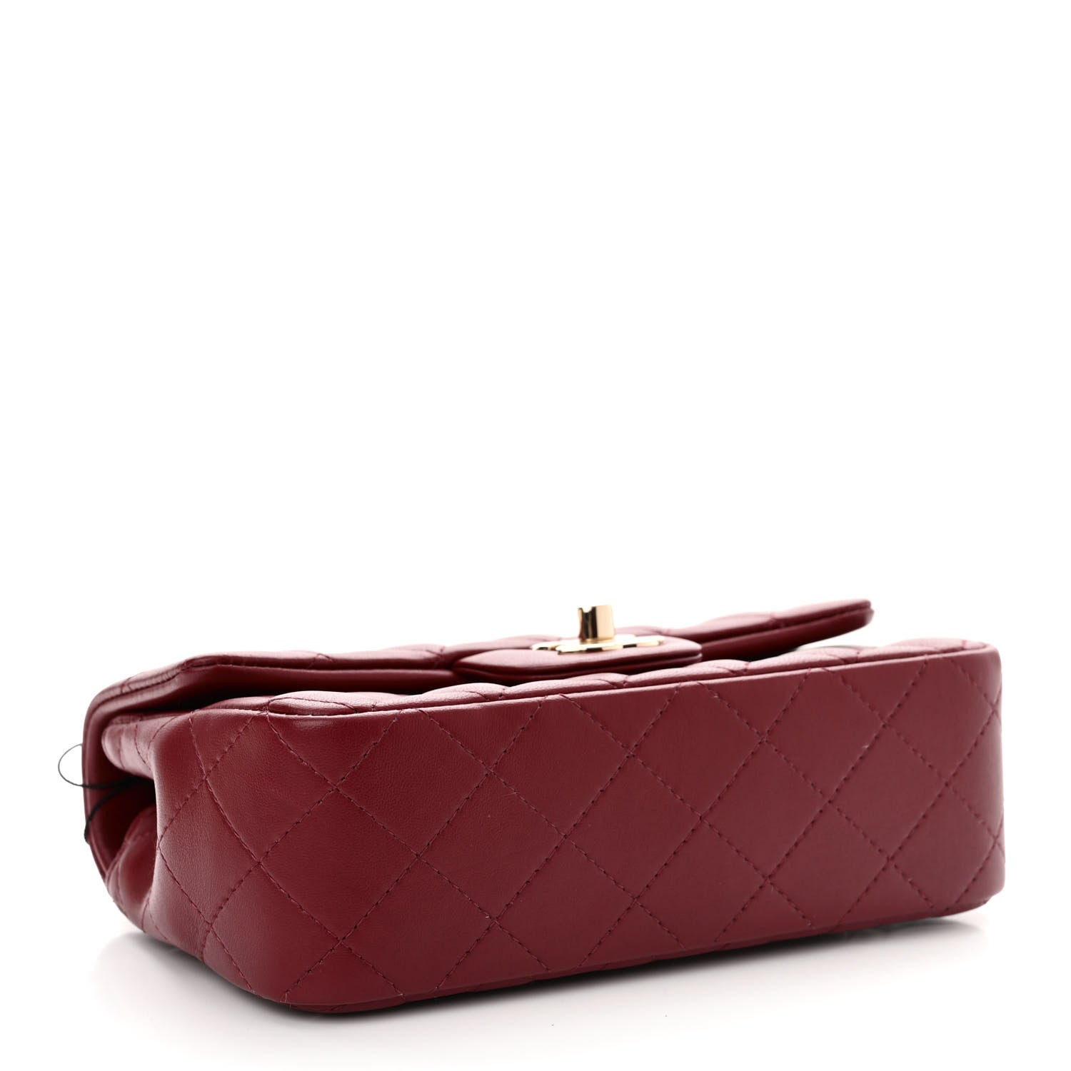 Chanel Lambskin Quilted Mini Rectangular Flap Burgundy 4 of 11