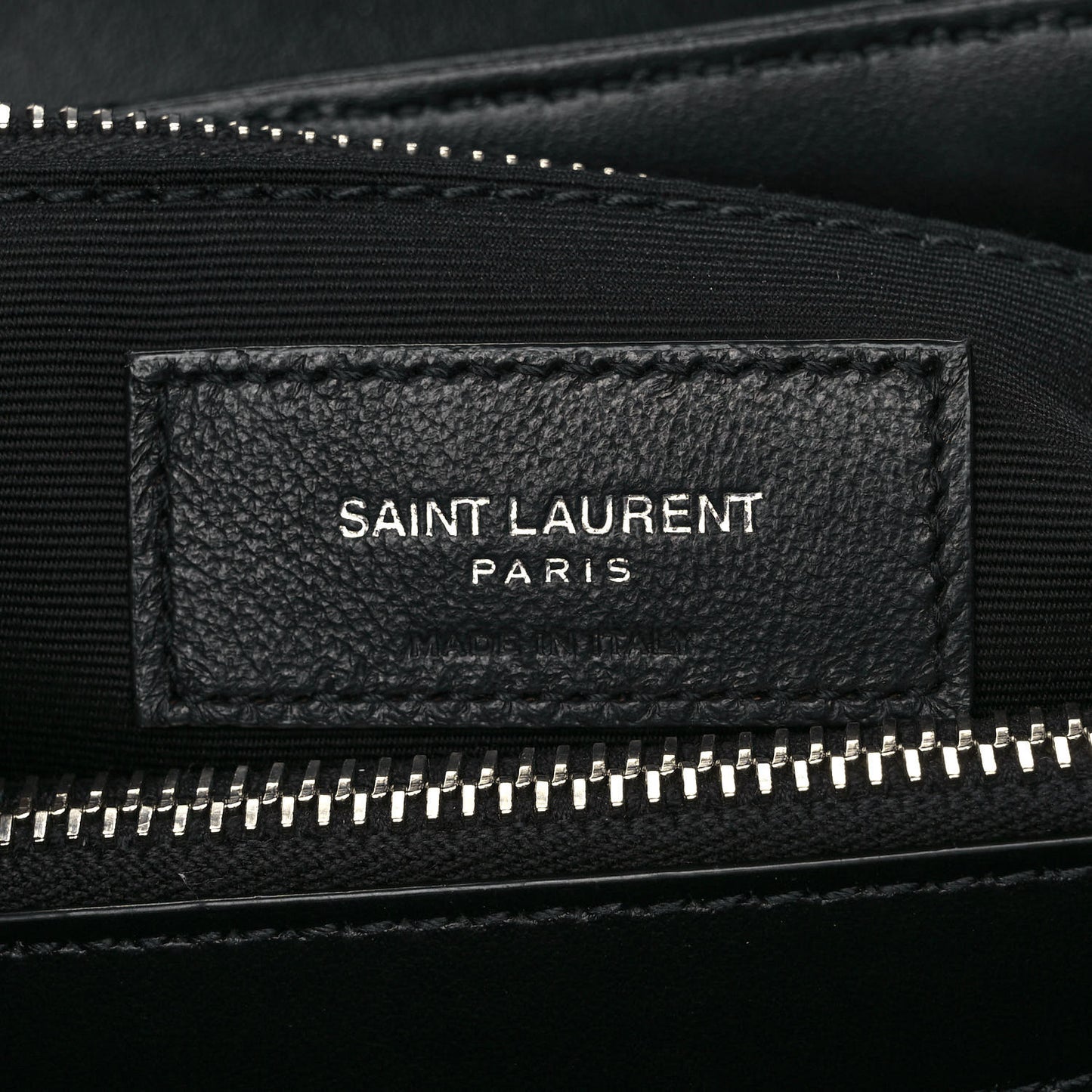 Calfskin Y Quilted Monogram Medium Loulou Chain Satchel Black
