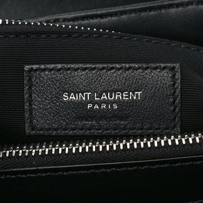 Saint Laurent Calfskin Y Quilted Monogram Medium Loulou Chain Satchel Black 6 of 10