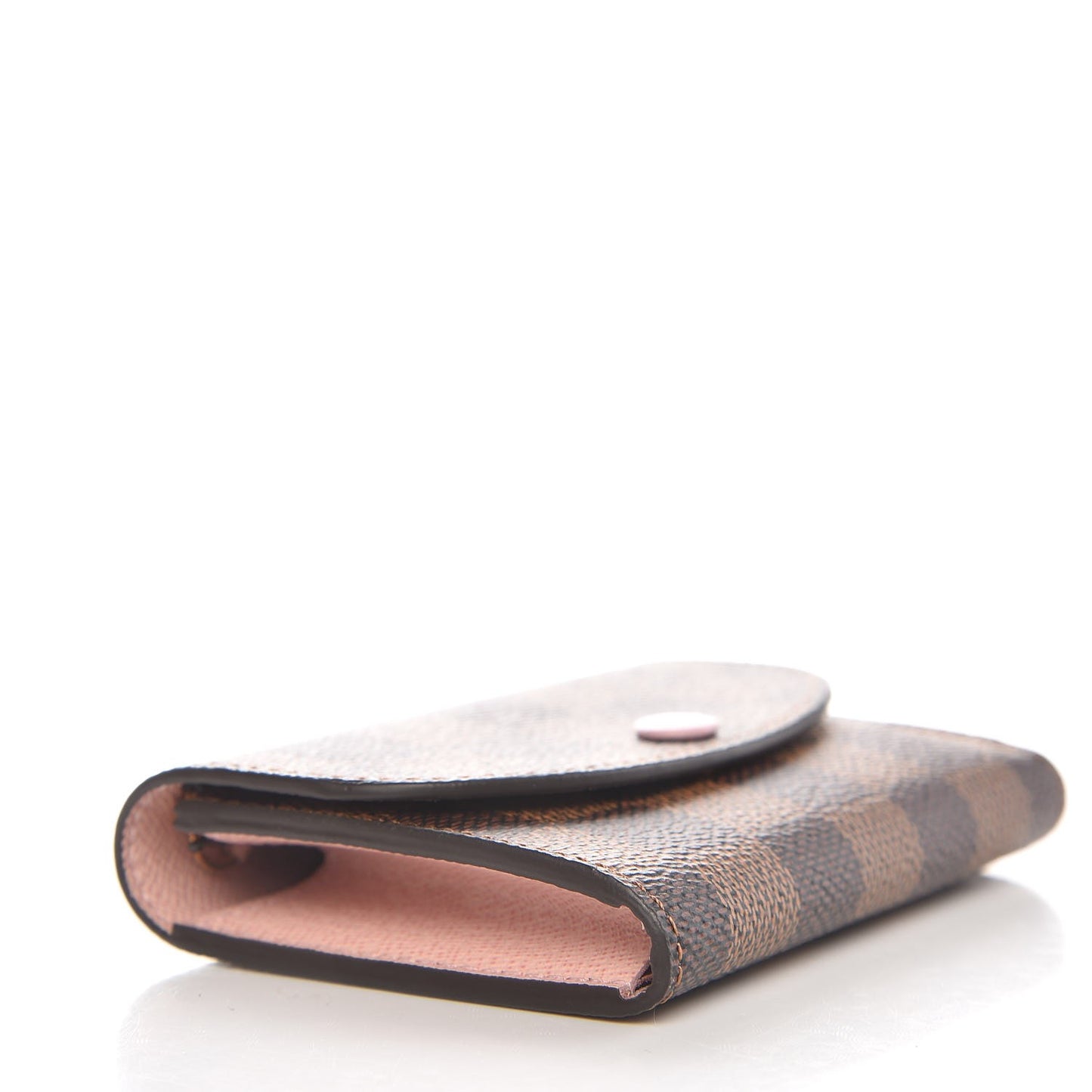 Damier Ebene Rosalie Coin Purse Rose Ballerine