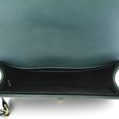 Chanel Iridescent Goatskin Quilted Medium Boy Flap Green 5 of 11