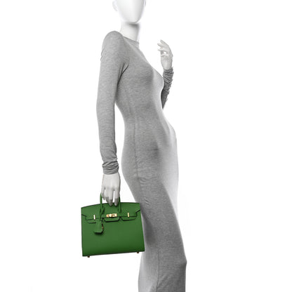 Hermes Epsom Birkin Sellier 25 Vert Yucca 12 of 12