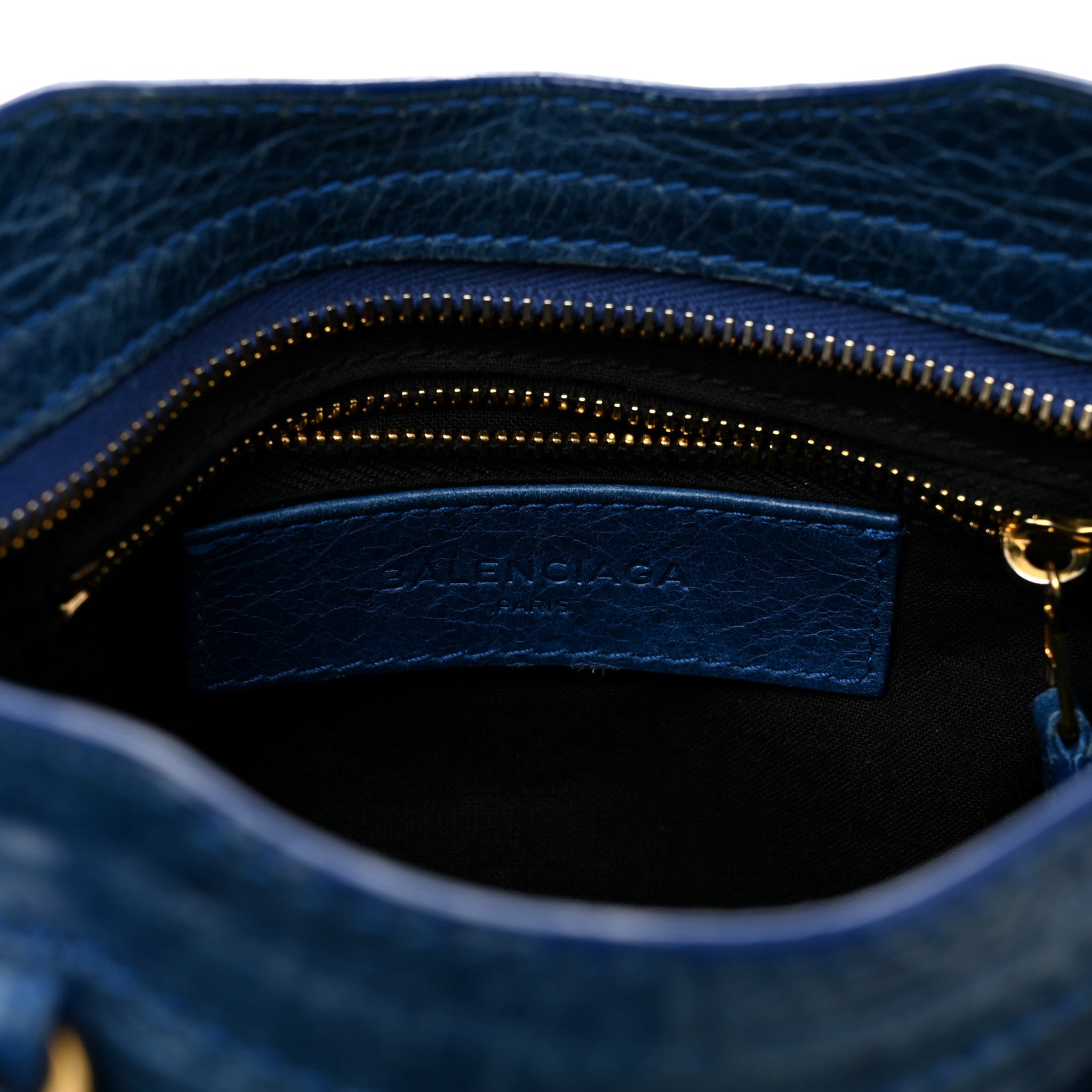 Balenciaga Agneau Giant 12 Gold Hardware Mini City Bleu Lazuli 8 of 13