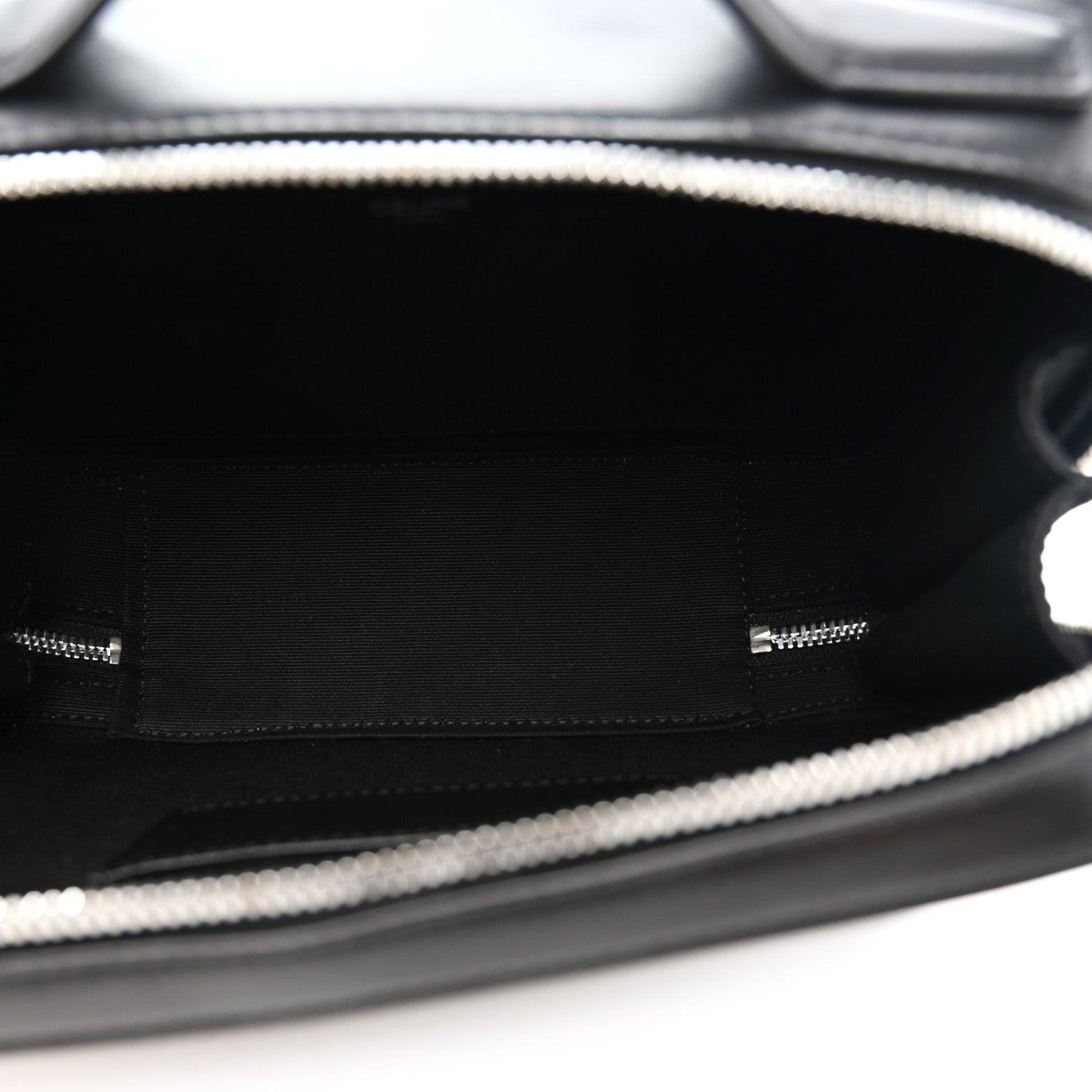 Celine Triomphe Canvas Top Handle Messenger Box Black 5 of 9