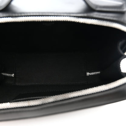 Celine Triomphe Canvas Top Handle Messenger Box Black 5 of 9