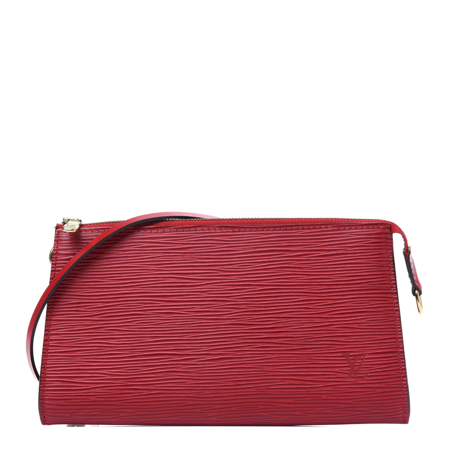 Louis Vuitton Epi Pochette Accessories 24 Castillan Red 1 of 4