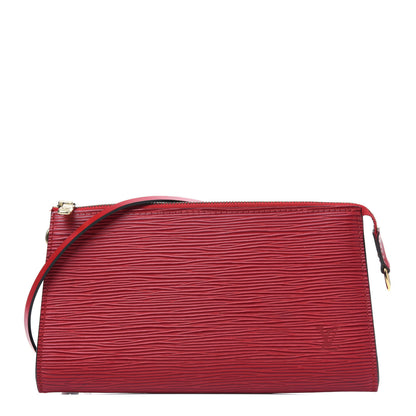 Louis Vuitton Epi Pochette Accessories 24 Castillan Red 1 of 4