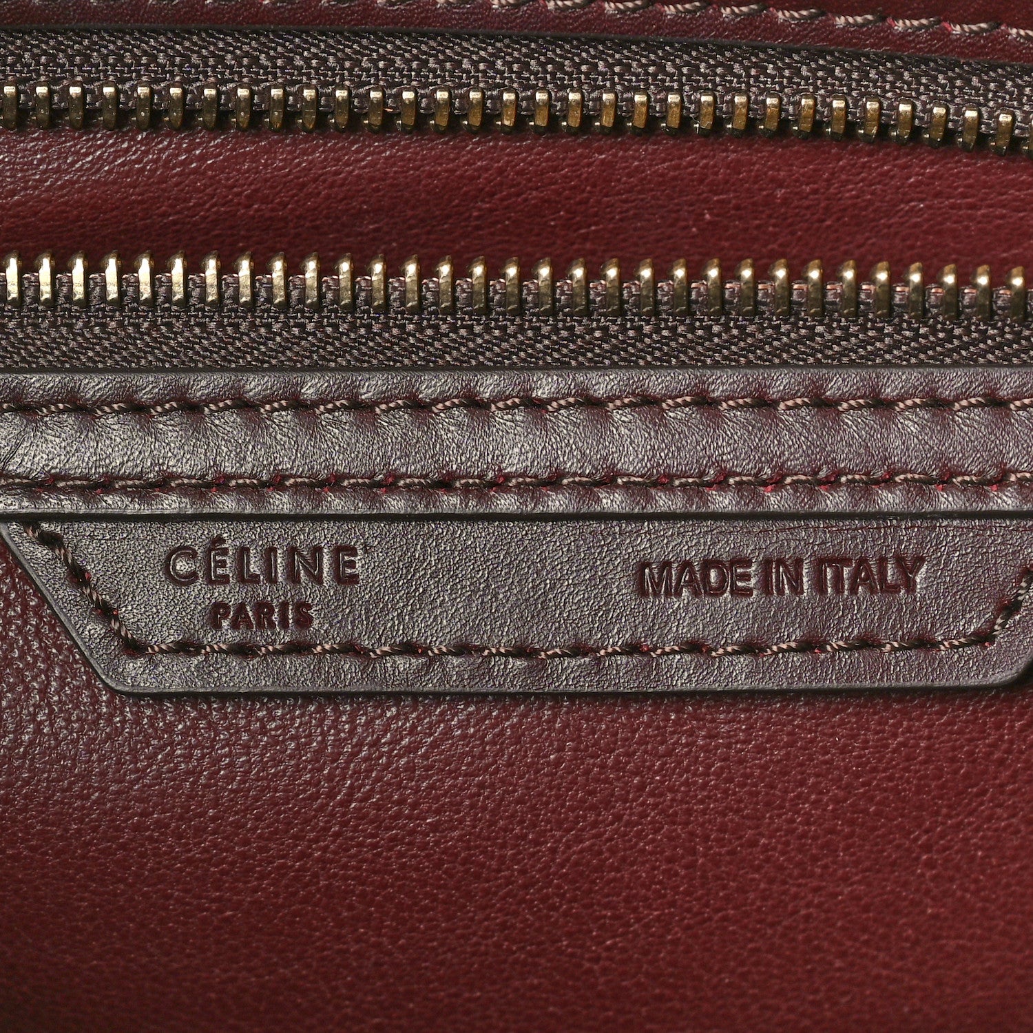 Celine Satin Calfskin Suede Mini Tri-Color Luggage Beige 6 of 9