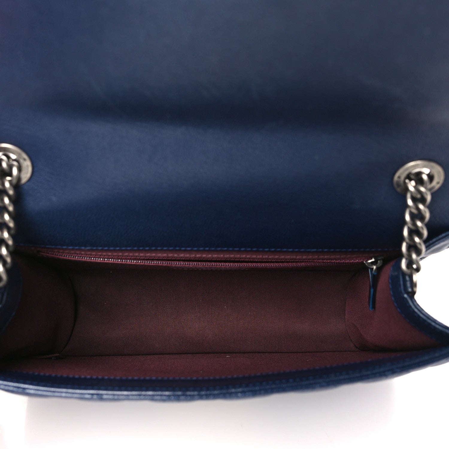 Chanel Goatskin Quilted Small CC University Top Handle Flap Blue 5 of 9