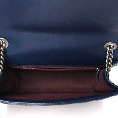 Chanel Goatskin Quilted Small CC University Top Handle Flap Blue 5 of 9