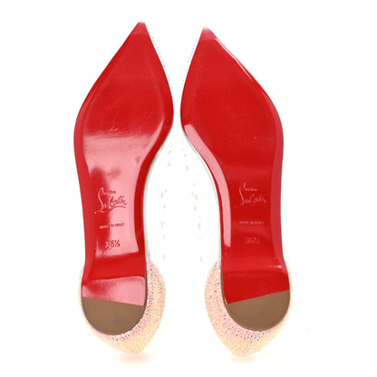 Christian Louboutin PVC Suede Degrastrass Flats 36.5 Pink Multicolor 6 of 10