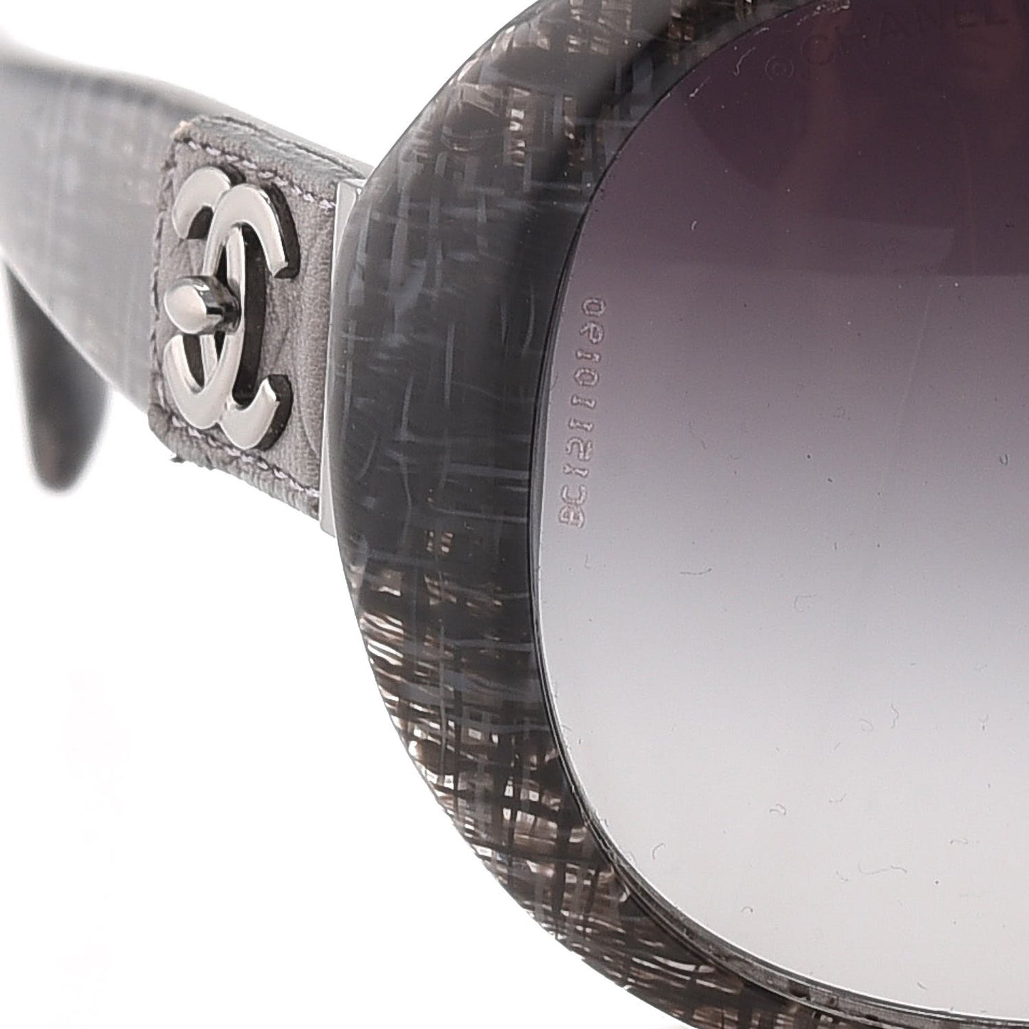 CC Tweed Turnlock Sunglasses 5235-Q Black