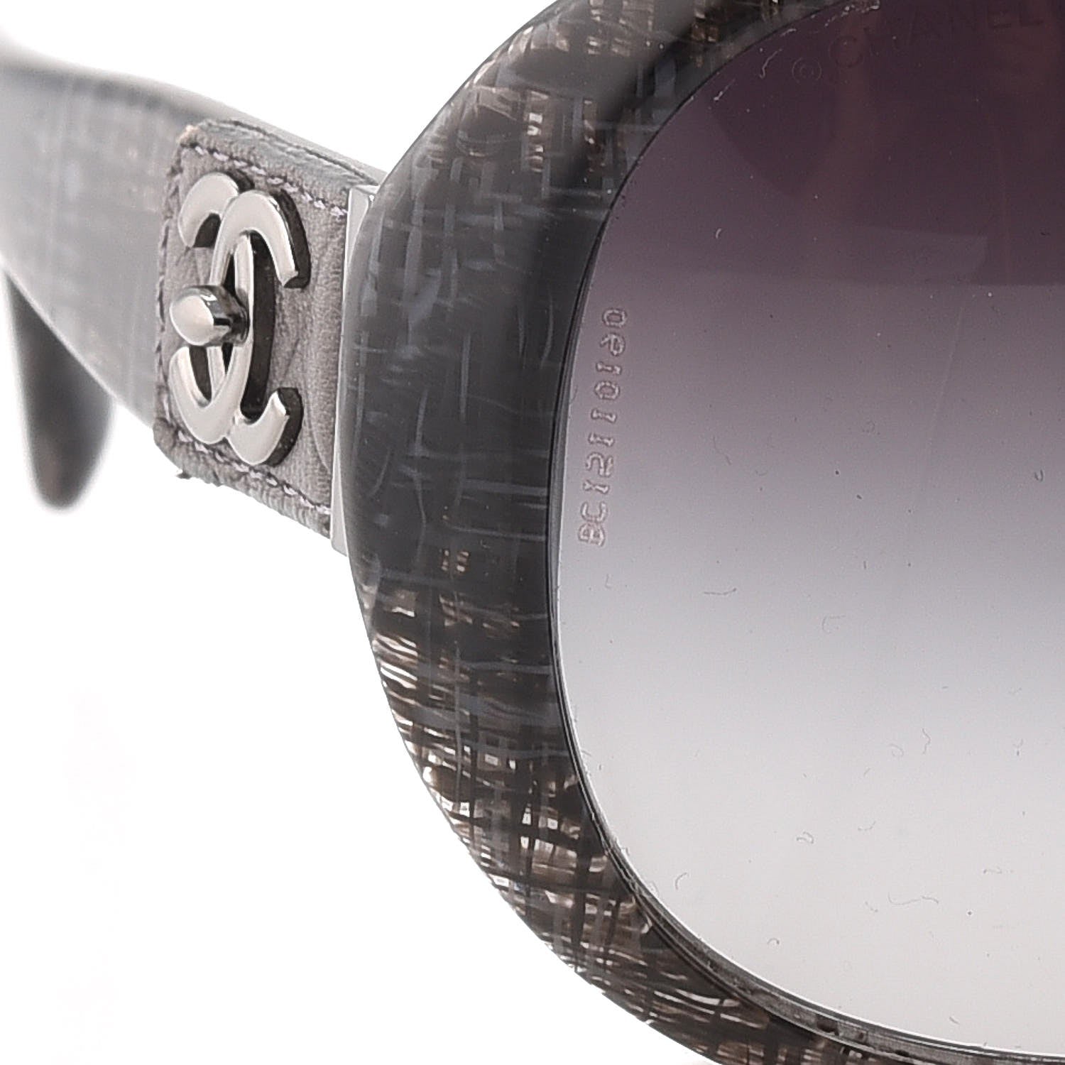 Chanel CC Tweed Turnlock Sunglasses 5235-Q Black 8 of 8