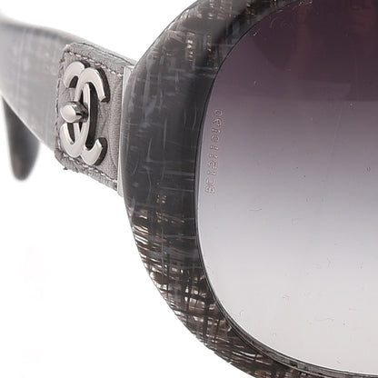 Chanel CC Tweed Turnlock Sunglasses 5235-Q Black 8 of 8