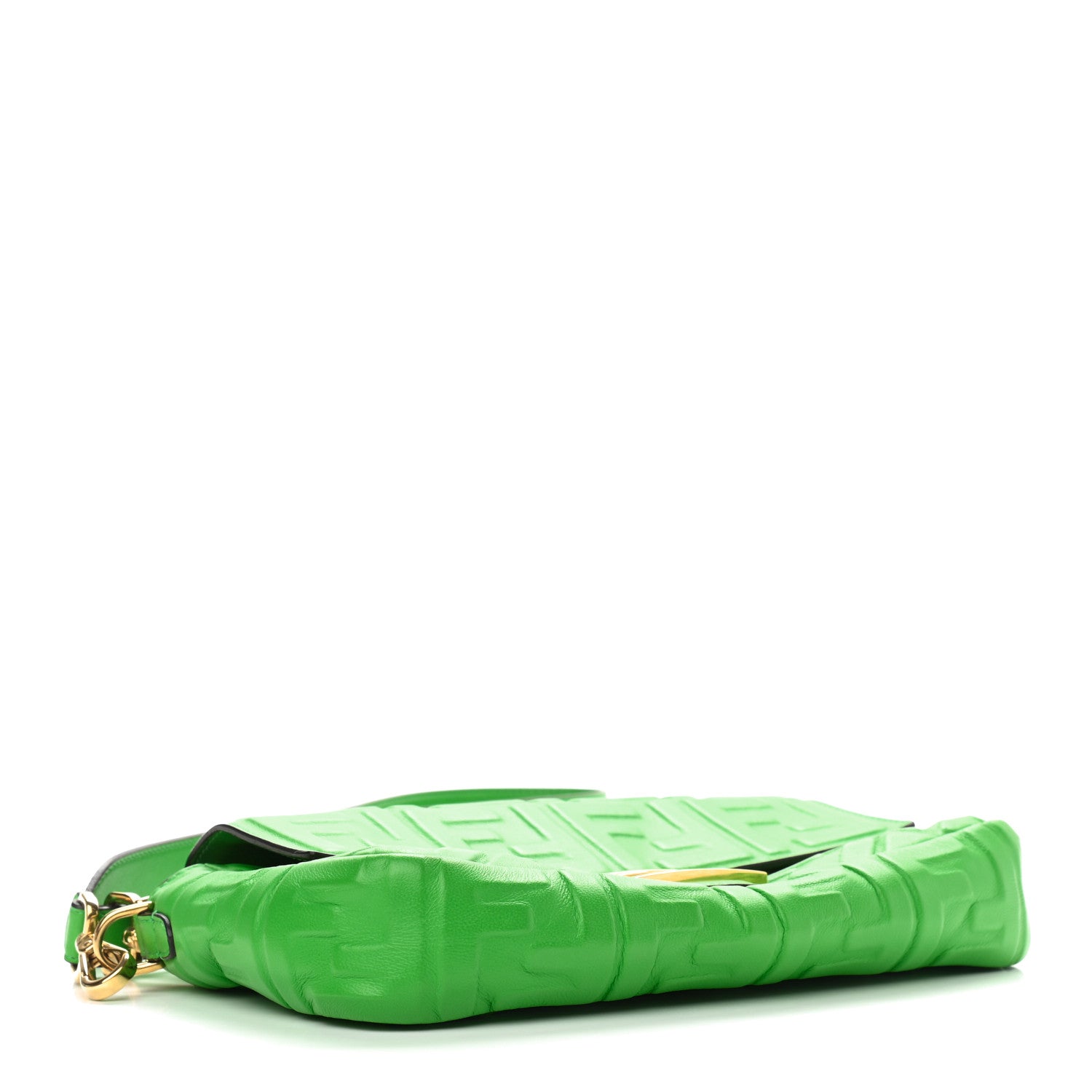 Fendi Nappa FF 1974 Embossed Baguette Tomatillo 3 of 8