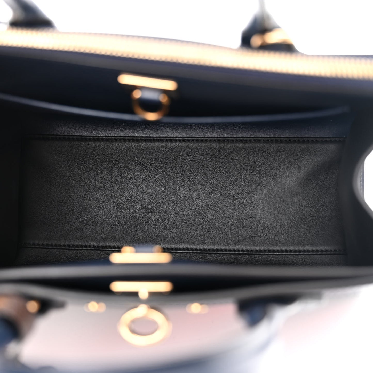 Calfskin Monogram Striped City Steamer PM Blue